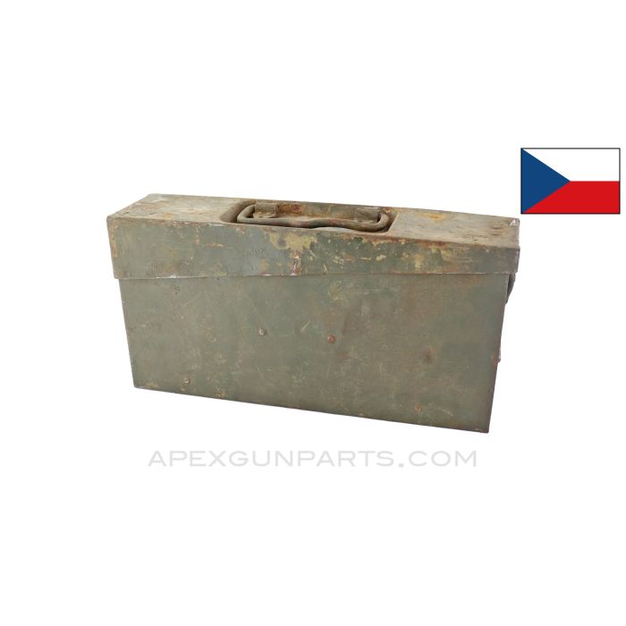 Czech ZB37 Ammo Can, w/ Carry Handle, Green Painted , 7.92x57 *Fair*