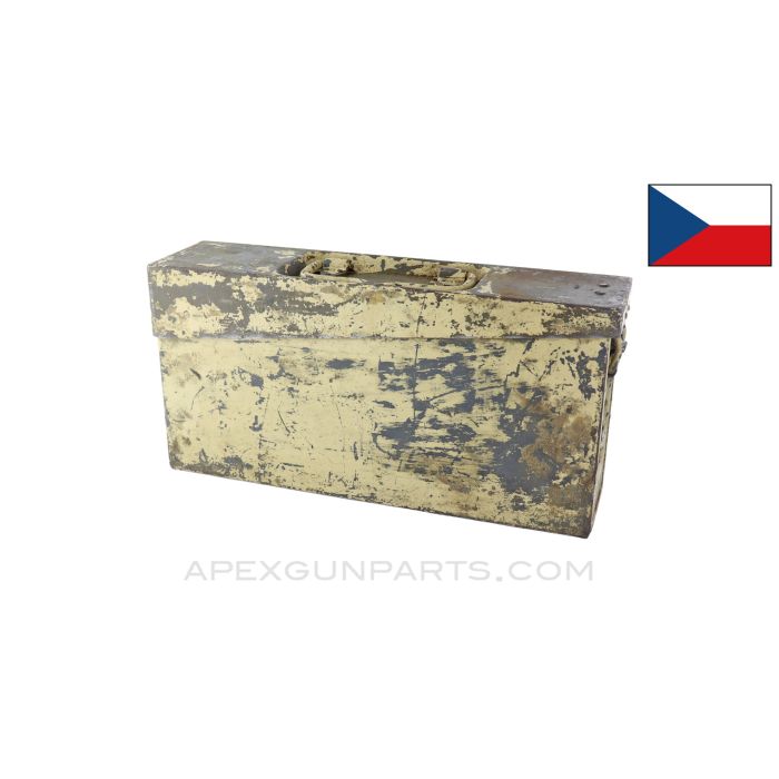Czech ZB37 Ammo Can w/ Carry Handle, Tan Painted , 7.92x57 *Good*