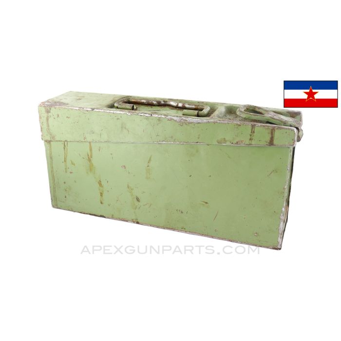 Yugoslavian M53 / MG42 Ammo Can, Green Painted, 7.92x57 *Good*