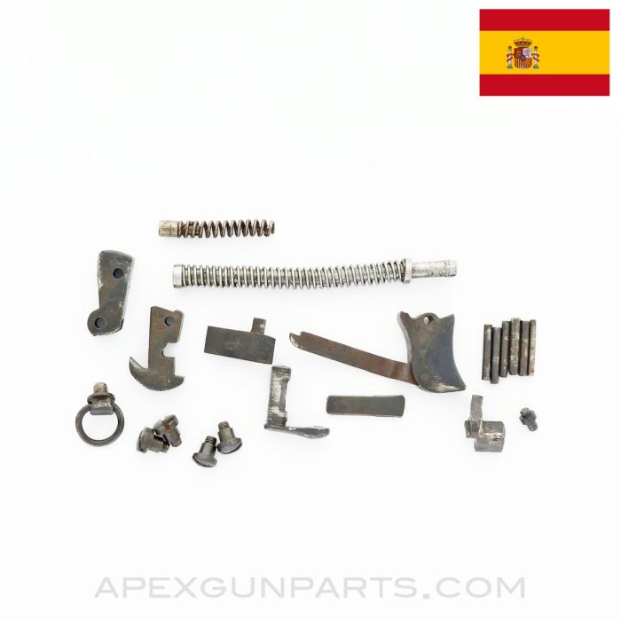 Spanish Gabilondo Ruby Pistol Small Parts Group, 7.62mm/.32ACP, *Fair*