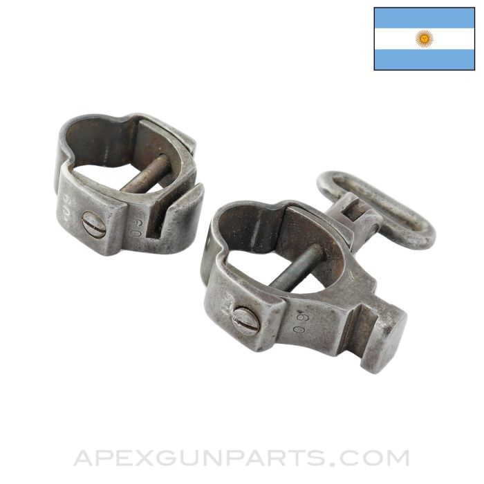 M1891 Argentine Mauser Engineer Carbine Bayonet Mount Set, Complete, Numbers Matching *Good*