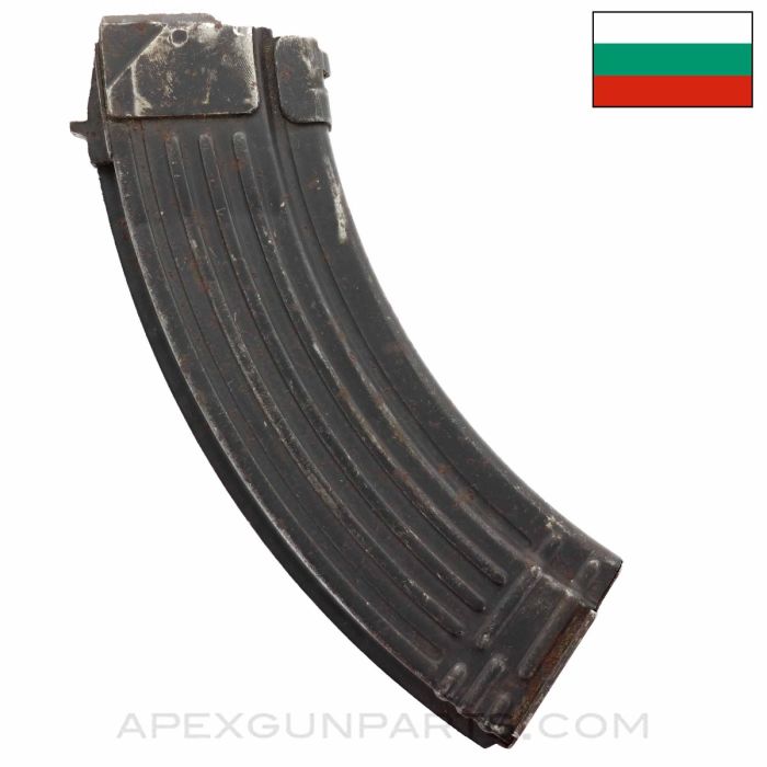 Bulgarian AK-47 Magazine, 30rd, Painted Steel, 7.62x39 *Good*