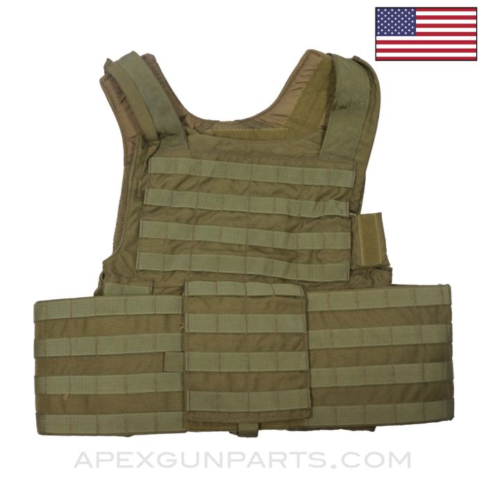 Eagle Industries CIRAS Plate Carrier, No Shoulder Pads, Large, Coyote *Very Good*