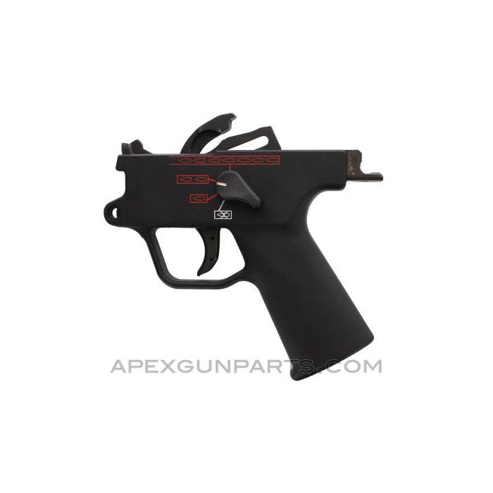 H&K MP5 40 Burst Fire (0,1, 2, F/A) Trigger Group and Grip, *Excellent