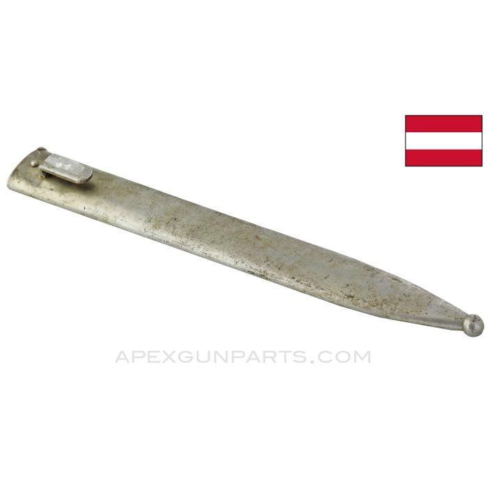 Steyr M95 Mannlicher Bayonet Scabbard, Steel *Good*  