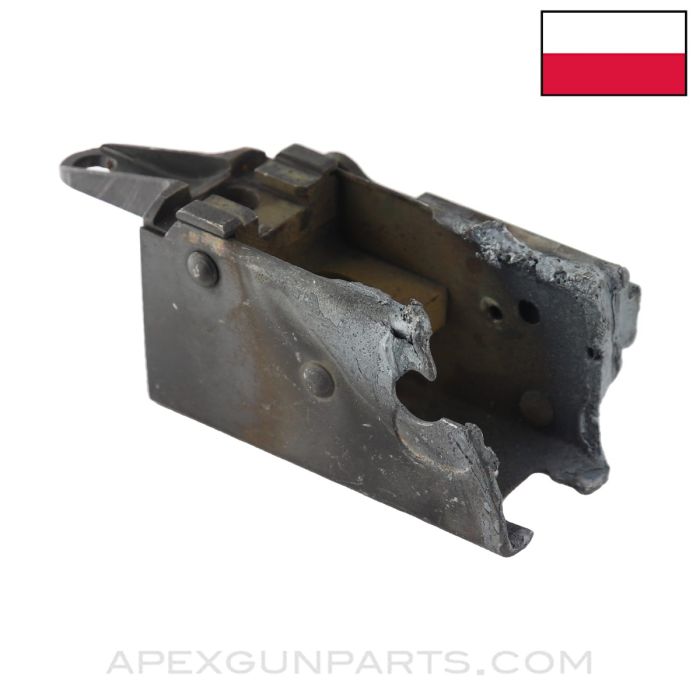 Polish AKML Rear Trunnion w/ Receiver Stub & Cut NSP-3 Rail *Good*