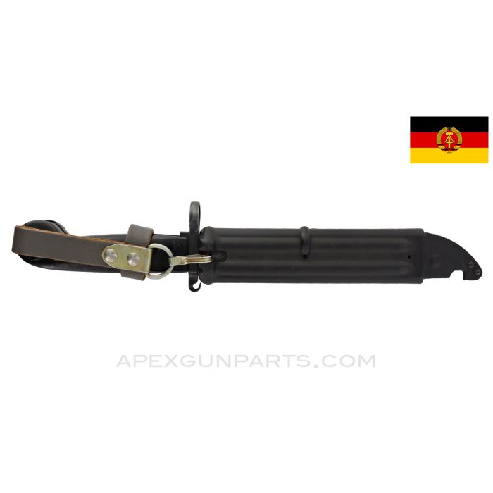 East German AKM Model 59/2 Bayonet with Polymer Scabbard *Very Good*