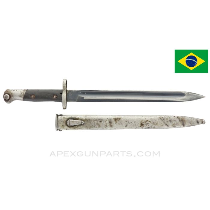 Brazilian M1935 Mauser Bayonet and Scabbard *Fair* 