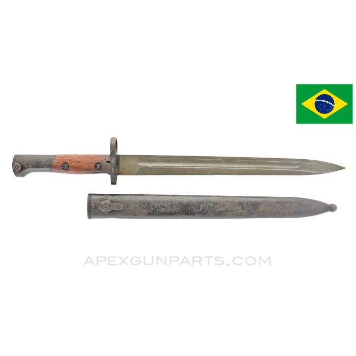 Brazilian M1935 Mauser Bayonet and Scabbard *Good* 