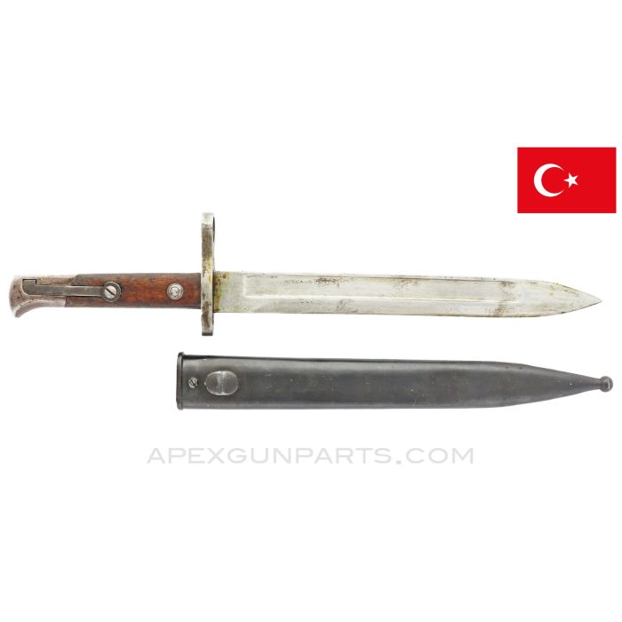 Turkish M1935 Mauser Bayonet & Scabbard, Early *Very Good*