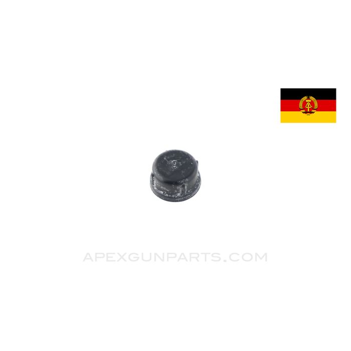 East German AK / Rifle / SMG Muzzle Cap, Black Rubber, *Good*