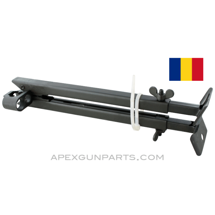Romanian RPK Adjustable Bipod Assembly, No Retainer Clip, Type 1 Collar, *Excellent*