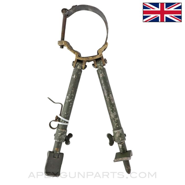 Lewis Gun Bipod Assembly, w/ Handmade Ring *Good*  