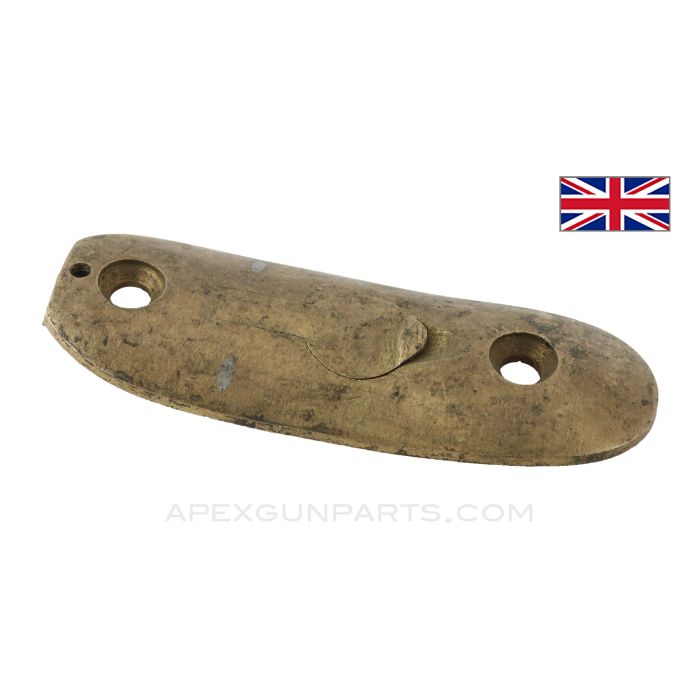 Lee-Enfield #1 Rifle Buttplate, Brass, w Trap Door *Good*