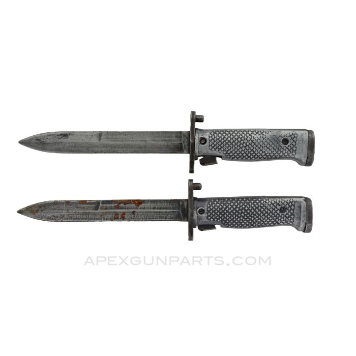 M5 Bayonet for M1 Garand Rifle W / Aluminum Grips, Foreign Made, *Fair*