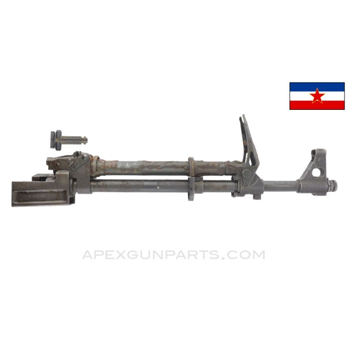 Yugoslavian M64 Populated Barrel, 16", w/ Front Receiver Stub, Clipped Grenade Sight, 7.62x39 *Good*