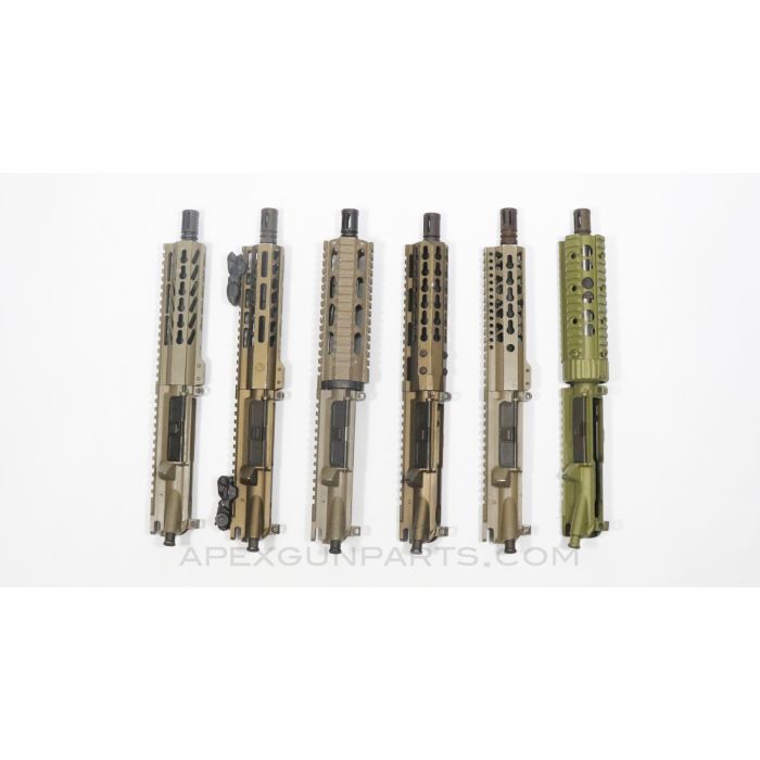 AR15 Upper Receiver, Mixed Manufacture, Camo Colors, Short Barrels, .223 *USED*