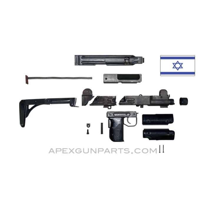 UZI Parts Kit, Folding Stock, Type 2, w/ Trunnion & Cut Receiver, 9x19 *Good* 