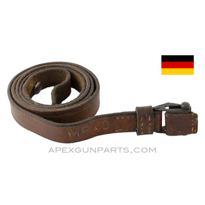 MP-40 Sling, Brown Leather, Marked, *Very Good* 