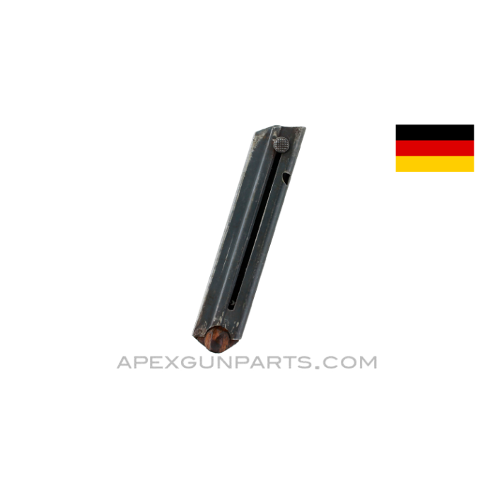 Luger P-08 Magazine, 8rd, With Wood Base, 9mm *Fair* 