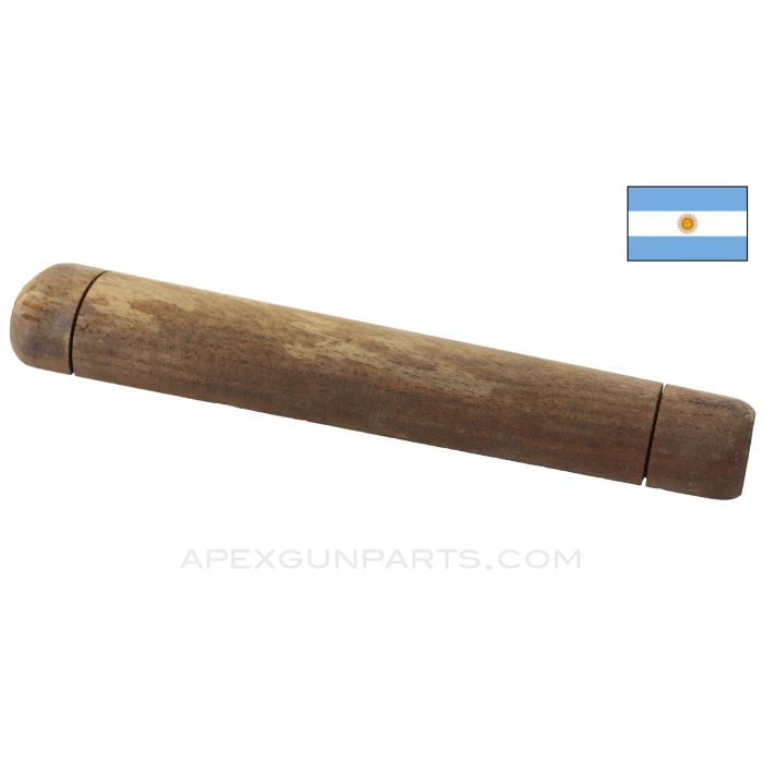 M1891 Argentine Mauser Rifle Handguard, 7.75", 6" Wire Slot Spacing, Wood, Shopworn, *NOS*