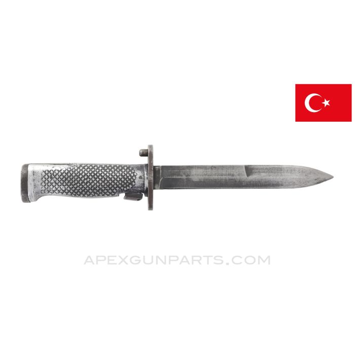 M5 Bayonet for M1 Garand Rifle, has Aluminum Grips, Turkish Issue *Good*