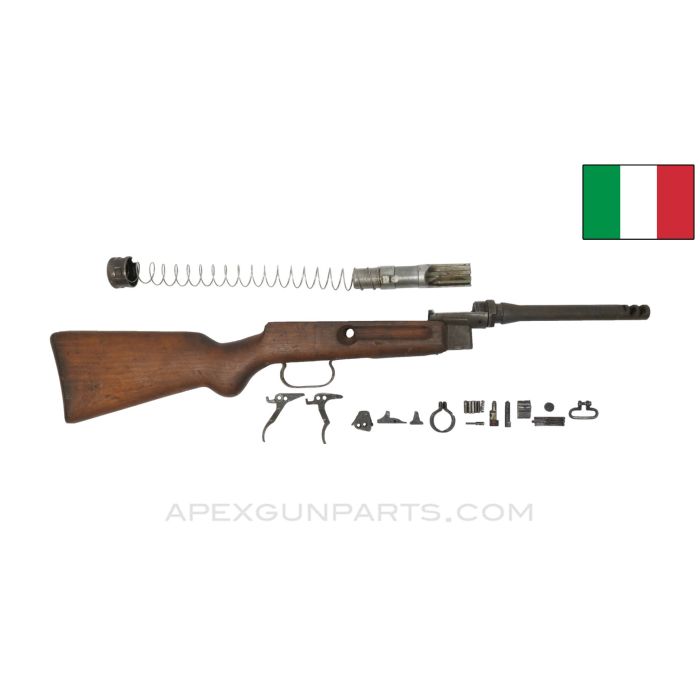 SPECIAL! Beretta M38/49 (Model 4) SMG Parts Kit, With Original Live Barrel, Missing Charging Handle Assembly, 9mm Luger *Good* 