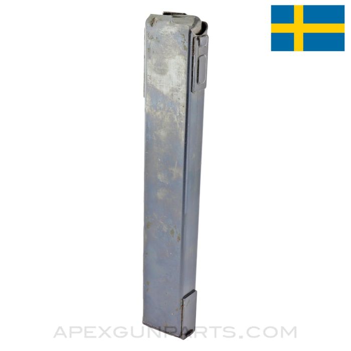 Swedish K / Carl Gustav Magazine, 36rd, Blued Steel, 9x19 *Very Good*