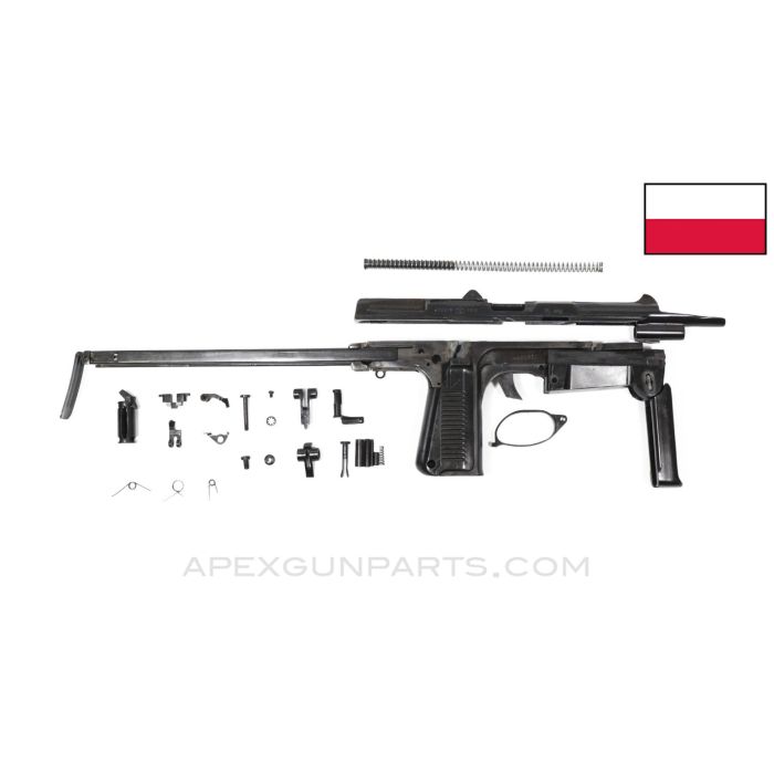 Polish PM-63 RAK SMG Parts Kit, Matching Numbers, 9X18 Makarov *Good*