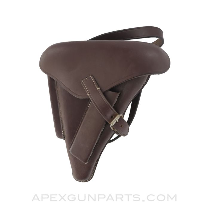 German WWI UHLAN Cavalry PO8 Luger Pistol Holster, Leather, *NEW*