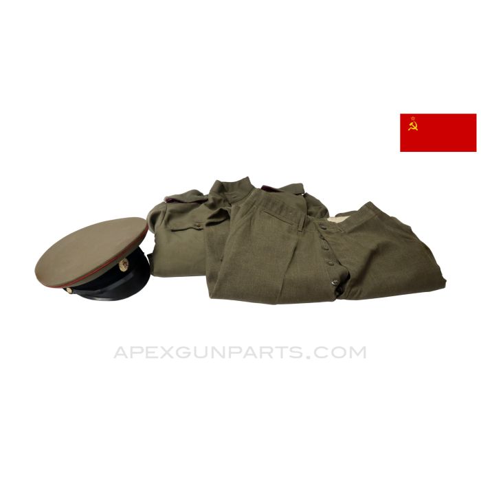 Soviet USSR Officer Parade Uniform Set, w/ Cap, *Very Good*