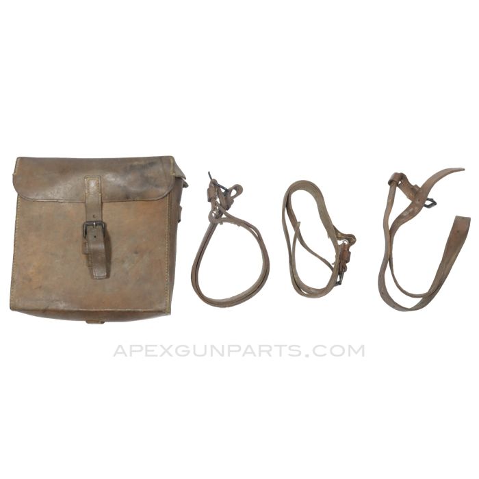 MG Maintenance Bag, w/ Belts, Leather *Fair*