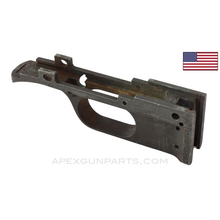 1918 BAR Trigger Housing, Early Model Tapped For Magazine Guides, Stripped, Full Auto, .30-06 *Good*