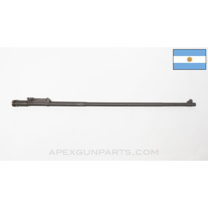 M1909 Argentine Mauser Barrel Assembly, 29", Marred Receiver Thread, 7.65x53mm Argentine *Good*