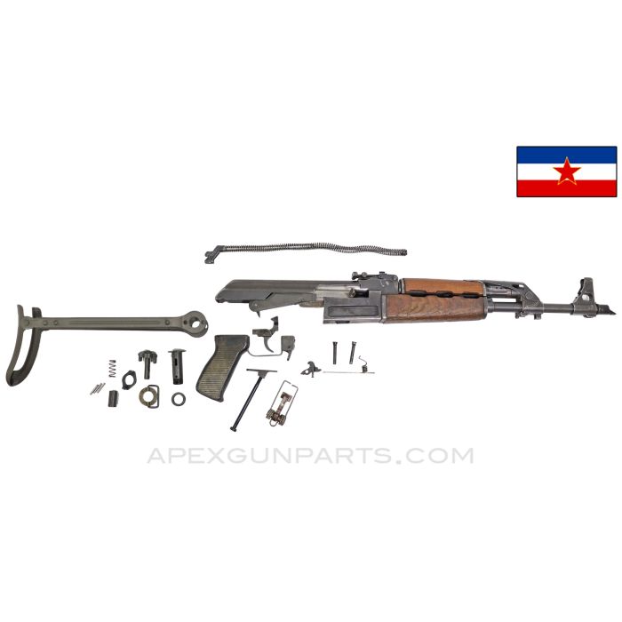 Yugoslavian M64 Underfolder Parts Kit, w/ Populated Barrel, 16.5", 7.62x39 *Good* 