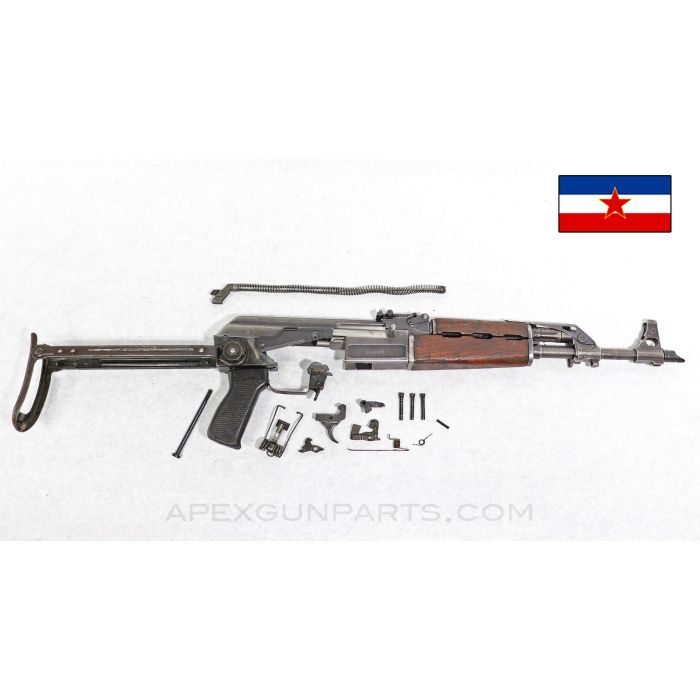 Yugoslavian M64 Underfolder Parts Kit, w/ Original Populated Barrel, Milled, 7.62x39 *Good*