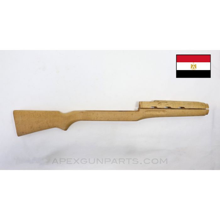 Egyptian Rasheed Carbine Stock, Cracks in Handguard & Stock, Unfinished *NOS* Sold *As Is*