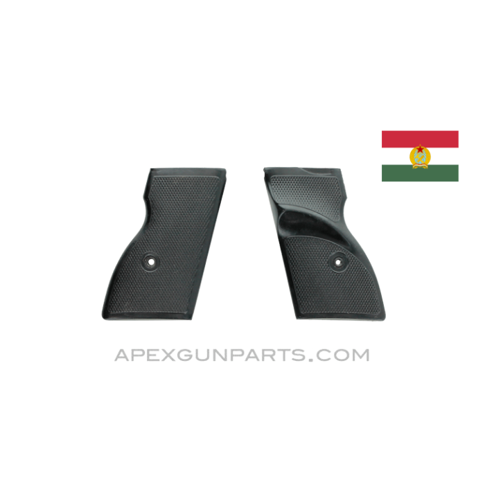 FEG AP-MBP Pistol Grip Set, Type 1, Black Bakelite, Hungarian, 7.65mm *Very Good*