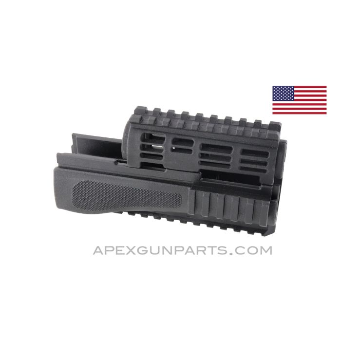 AK-47 Quad Rail Handguard Set, Black Polymer, 922(r) Compliant *NOS*