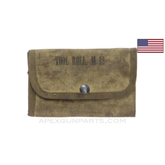 USGI M12 Tool and Spare Parts Roll, Canvas *Good* 