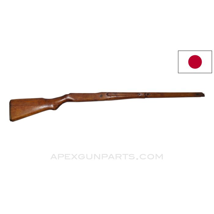 Japanese Type 99 Arisaka Sniper Stock, w/ Scope Mount Cutout, Chipped Nose, 40", Refinished *Good* 