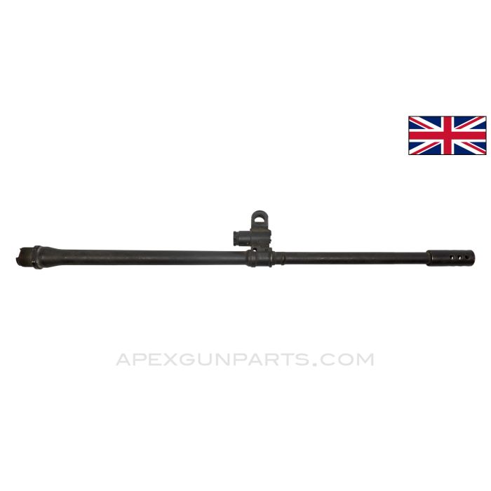 L1A1 Barrel, Inch Pattern, Stripped w/ Gas Block & US Muzzle Brake, 21 " long, 7.62X51 NATO *Good* 