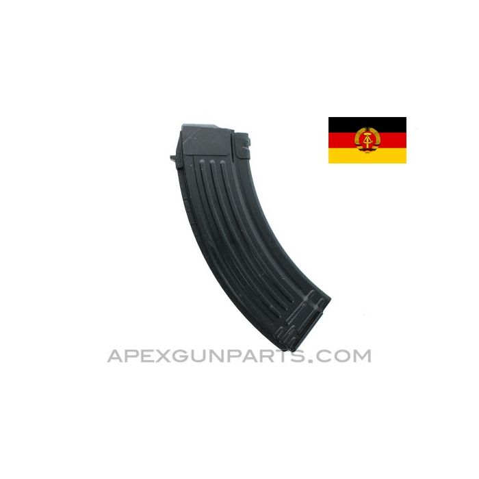 AK-47 30rd Steel Magazine, 7.62x39, East German, Blued, *Excellent*