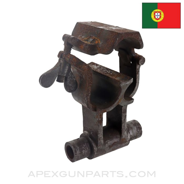 Portuguese Madsen LMG Anti-Aircraft Tripod Barrel Jacket Clamp *Good* 
