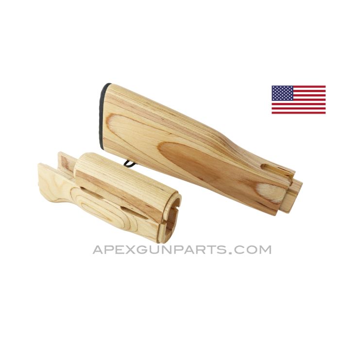 AK Furniture Set with metal hardware, double rear tang, Plain Laminated *NOS*