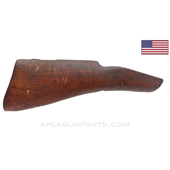 Thompson M1928A1 Buttstock, Wood, Stripped, w/ Reinforce Screw, Modified Top Sling Swivel Point *Good* 