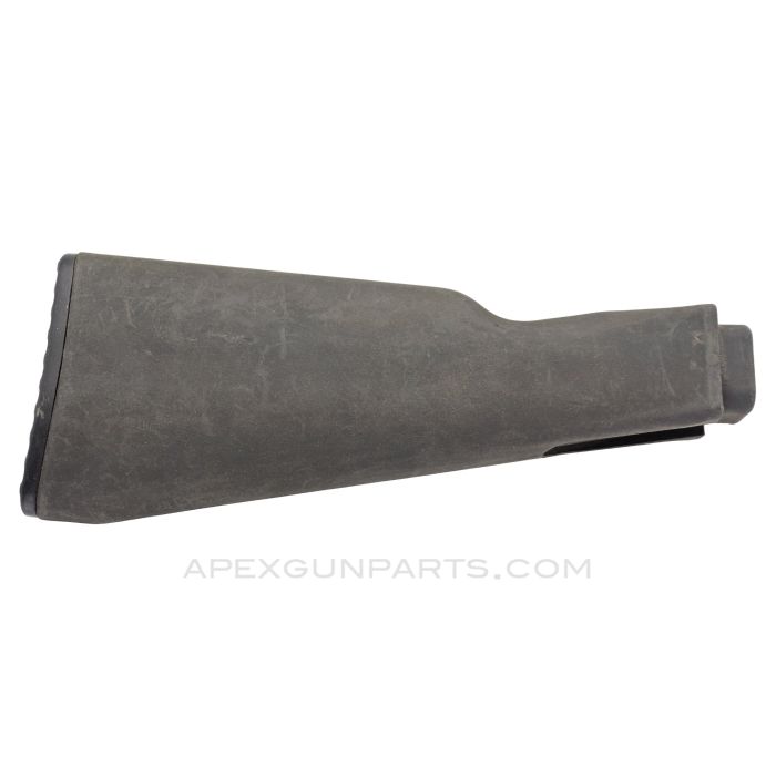 AK-47 Buttstock, w/ Buttplate & Side Sling Swivel, Polymer, Black, US Made 922(r) *Good*