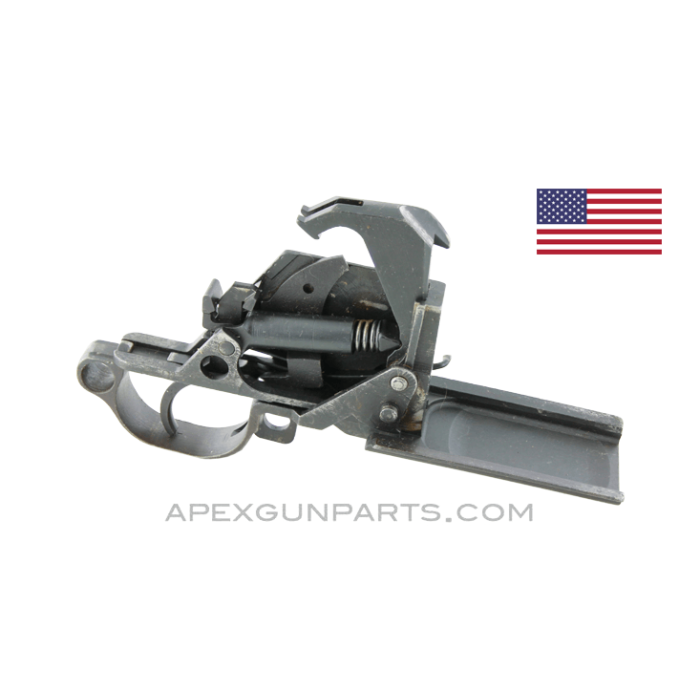 M1 Garand Trigger Housing Assembly, Assorted, Complete w/ Clipped Safety, Milled, *Very Good* 