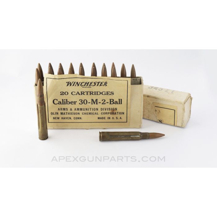 Original Winchester Box, w/ 20 .30-06 Dummy Rounds, *Good*