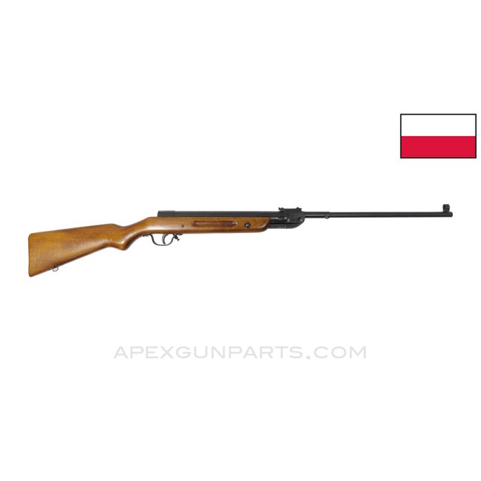 Polish Lucznik 87 Break Barrel Air-Rifle, 44", Wood, 4.5mm/.177 Cal *Good / Used* 